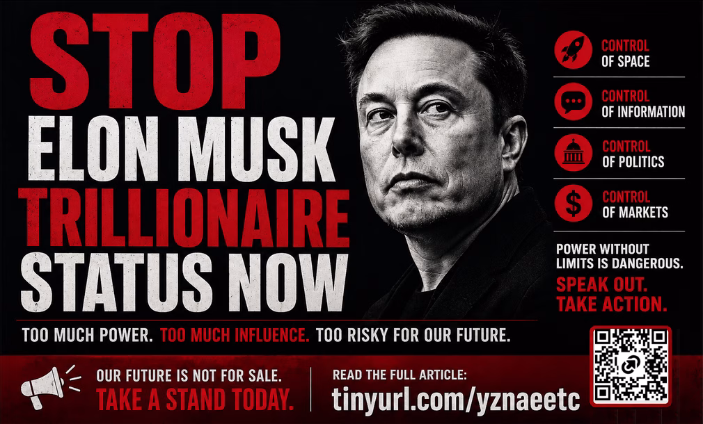 The Danger of Making Elon Musk a Trillionaire: Power, Volatility, and Unchecked Influence